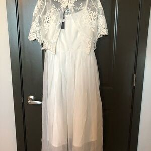 Elegant Cream Maxi Skirt